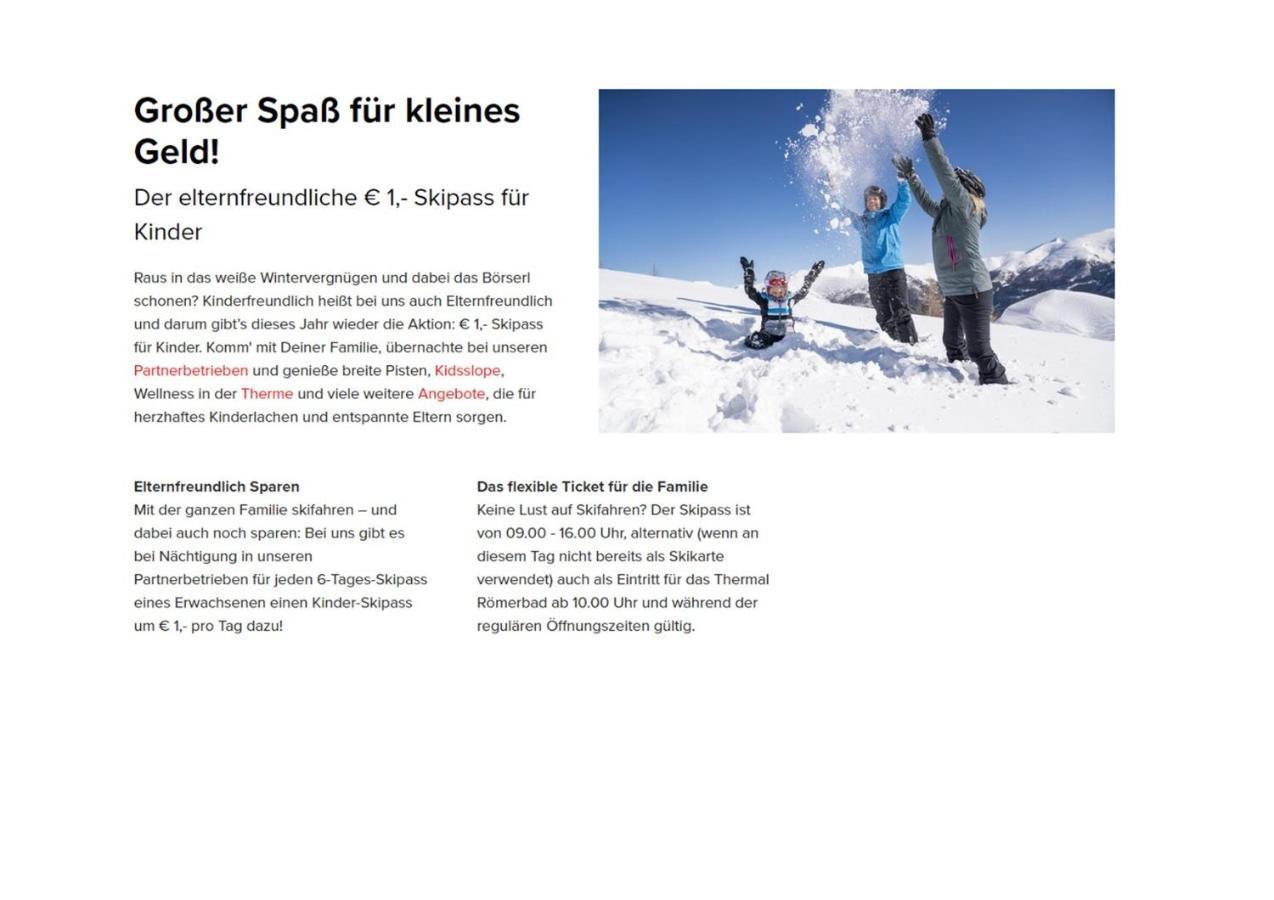 Bad Kleinkirchheim Rmg Family Apartments Eksteriør bilde